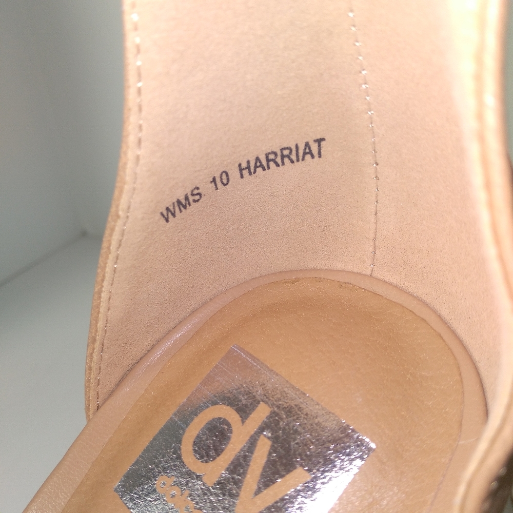 DV By Dolce Vita  Harriat Women's Tan Wedge Sandals Size- 10 - Picture 3 of 7